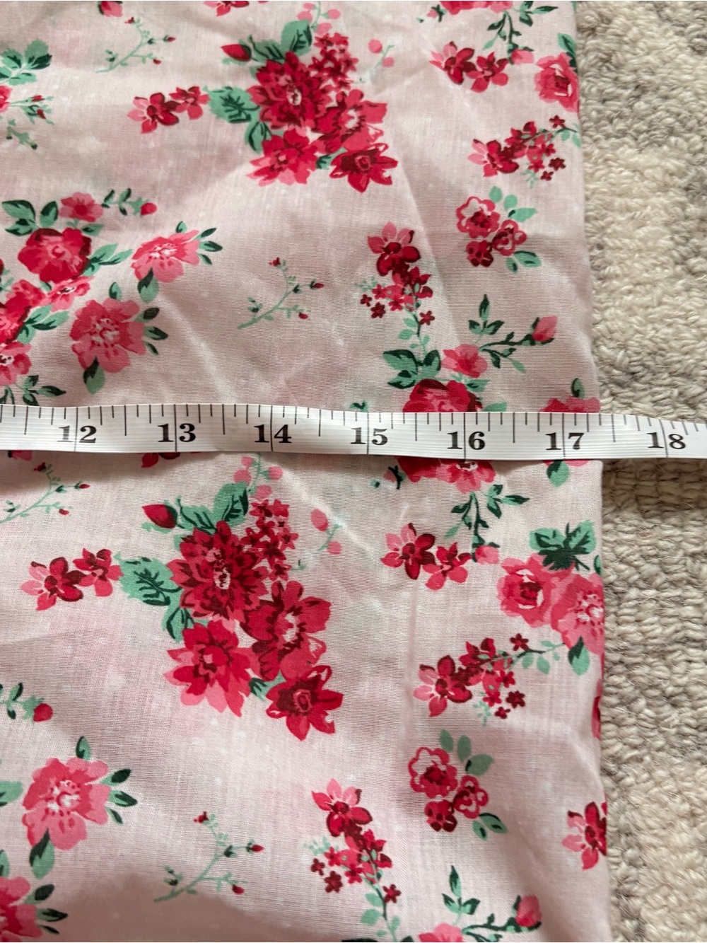 Strawflower Pink Floral Cotton Market Tote Bag Cottagecore NWT - Picture 9 of 10